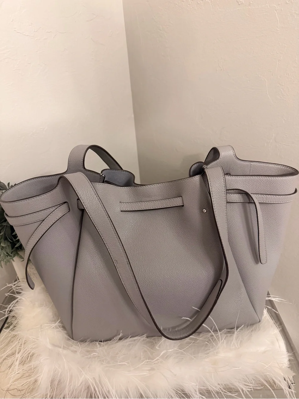 Tory Burch Romy Tote bag in Light Granite